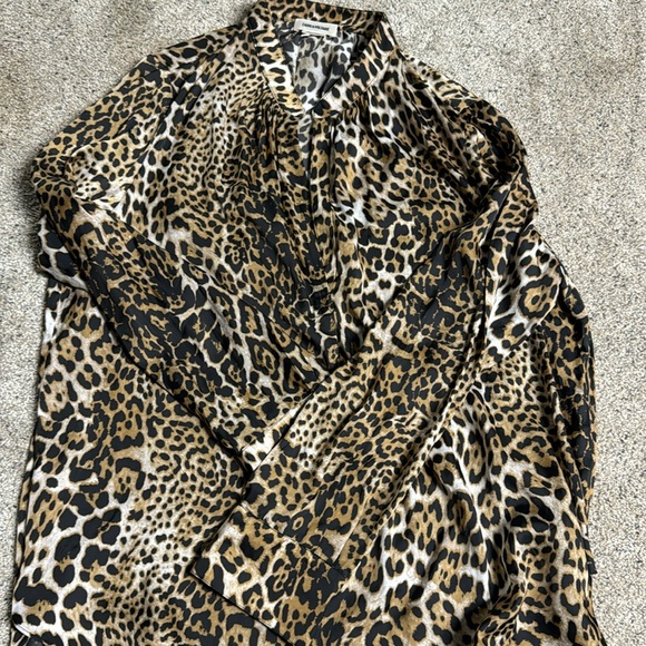 Zadig &Voltaire animal print blouse large - Picture 1 of 2